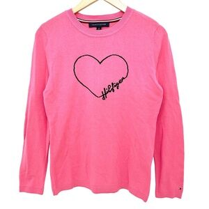 Tommy Hilfiger Heart Outline Sweater Small